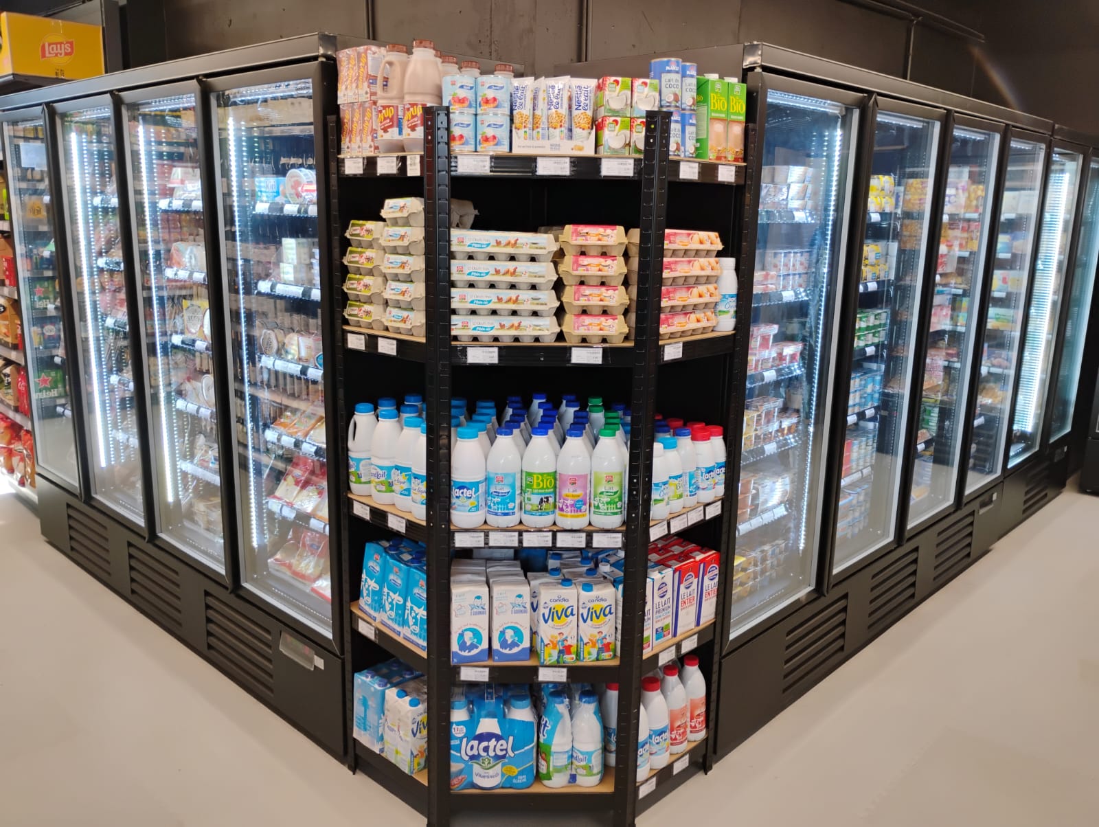 Rayonnage Coccimarket frais epicerie