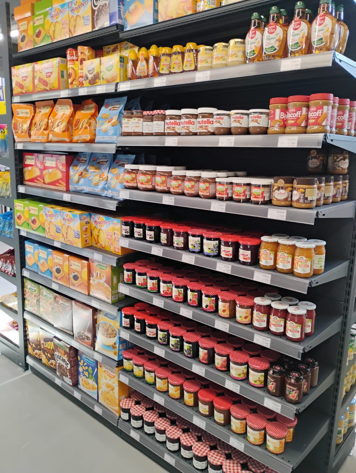 Rayonnage Coccimarket Sèvres épicerie sucrée