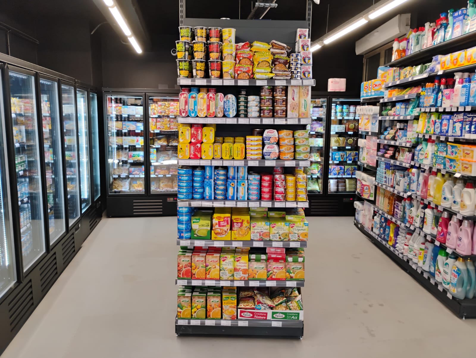 Rayonnage Coccimarket Sevres Frais tete gondole epicerie