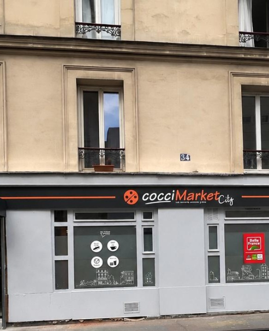 Façade Coccimarket City Paris 18